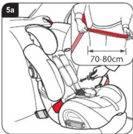 BRITAX Multi-Tech III - Turvaistuimen asennus (kasvot menosuuntaan) turvavyöllä - 1