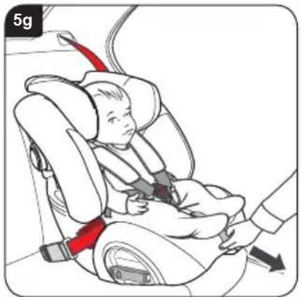 BRITAX Multi-Tech III - Montering av bilbarnstolen (framåtvänd) med stolsbälten - 7