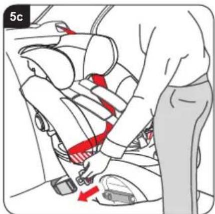 BRITAX Multi-Tech III - Montering av barnesete (forovervendt) med bilbelter - 2
