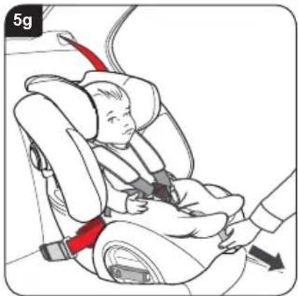 BRITAX Multi-Tech III - Montaż fotelika dziecięcego (przodem do kierunku jazdy) za pomocą pasów foteli - 7