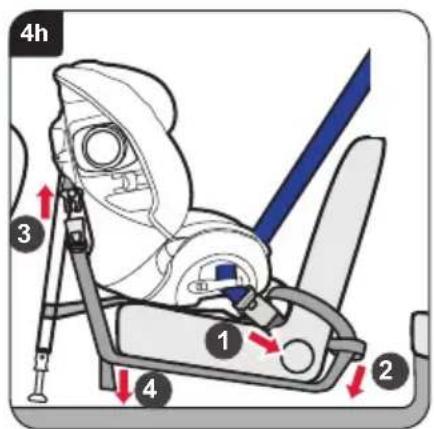 BRITAX Multi-Tech III - Turvaistuimen asennus (selkä menosuuntaan) auton etupenkille - 7