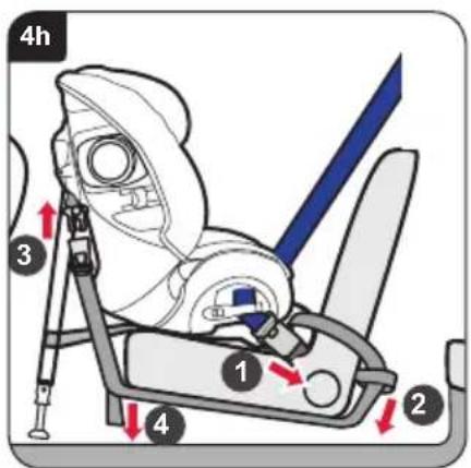 BRITAX Multi-Tech III - Namestitev otroškega sedeža (usmerjen nazaj) na sprednji sedež - 7