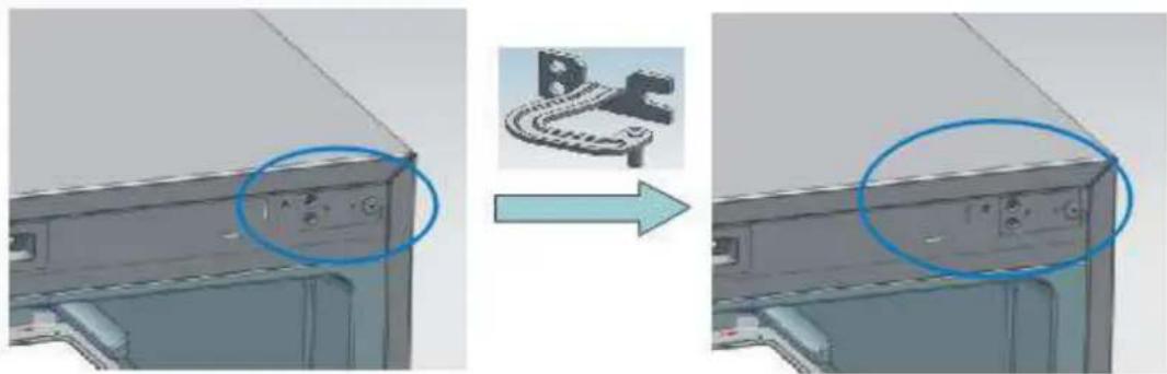 TEKA TGF 390 NF - Mudar a porta reversível - 6