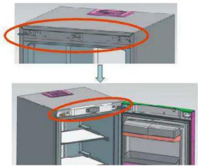 TEKA TGF 390 NF - Mudar a porta reversível - 9