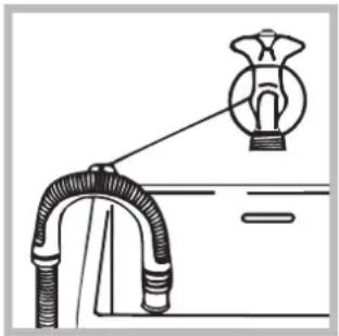 Hotpoint Ariston WMD 722B EU.M - Collegamento del tubo di scarico - 2