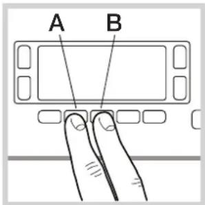 A B