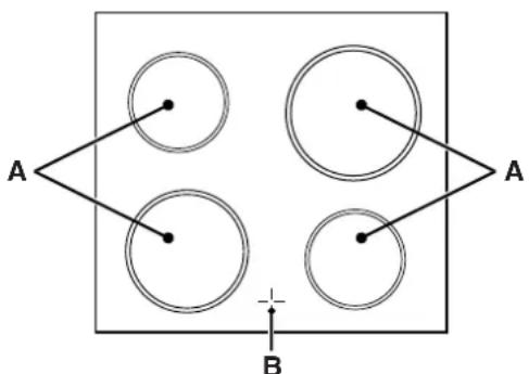 A B