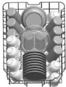 Mechanical component diagram showing a bolted assembly enclosed in a wire cage (no text or symbols)