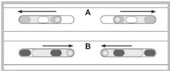 A B