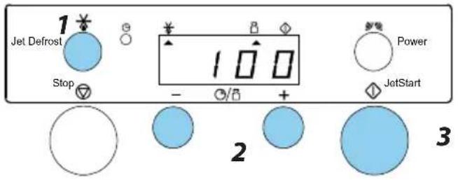 1 Jet Defrost Stop - 100 + Power JetStart 2 3