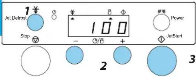 1 Jet Defrost Stop - 100 + Power JetStart 2 3