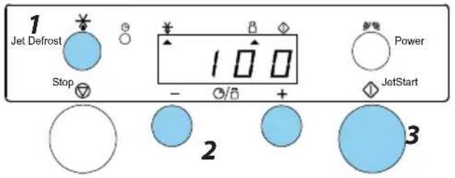 1 Jet Defrost Stop - 100 + Power JetStart 2 3