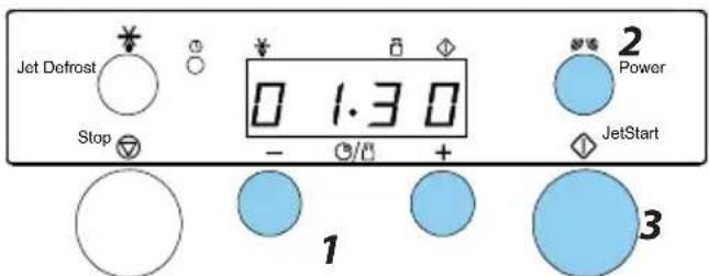 Jet Defrost Stop 0 1.3 0 - C/0 + 2 Power JetStart 1 3