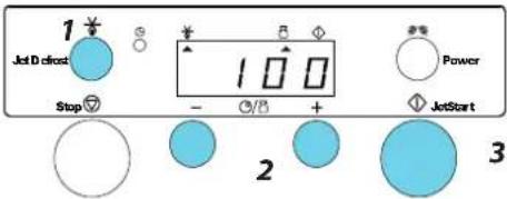 1 Jet ID cloud Stop - 100 + 2 3 Power JetStart