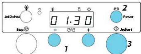 Jet D effect Stop 0 1.3 0 - + 1 2 Power JetStart 3