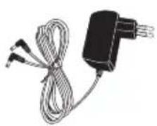 Coiled cable and plug device with two connectors (no text or symbols visible)