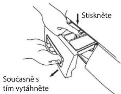 Stiskněte Současně s tím vytáhněte