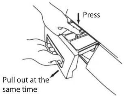 Press Pull out at the same time