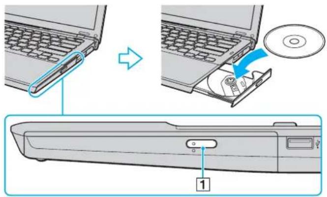 SONY Vaio VGN-SR3 - Používání optické jednotky - 1
