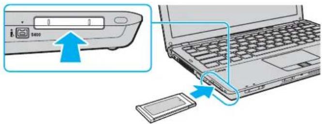 SONY Vaio VGN-SR3 - Vložení modulu ExpressCard - 1