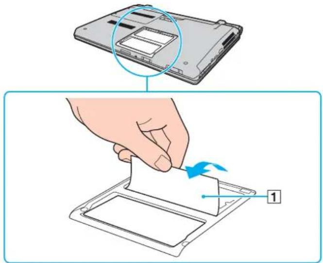 SONY Vaio VGN-SR3 - Vyjmutí a instalace pamět'ového modulu - 2