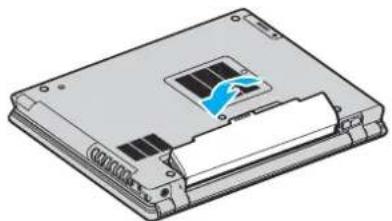 SONY Vaio VGN-BX396XP - Vložení akumulátoru - 3