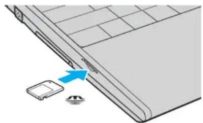 SONY Vaio VGN-SZ2XP - Vkládání média Memory Stick - 1