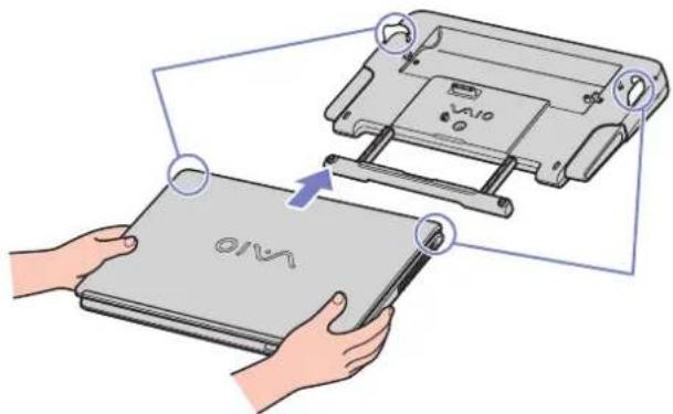 SONY Vaio VGN-S2HP - Připojení notebooku k docking station (řada VGN-S) - 5