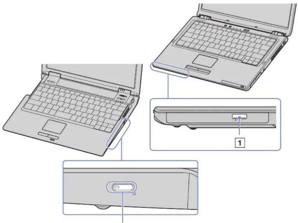 SONY Vaio VGN-S2HP - Používání diskové jednotky - 1