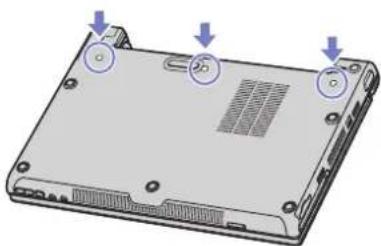 SONY Vaio VGN-S2HP - Vyjmutí a instalace paměťového modulu (řada VGN-T) - 1