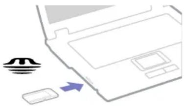 SONY Vaio VGN-S2HP - Připojení paměťové karty Memory Stick - 1