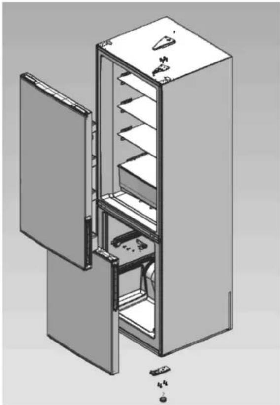 Scandomestic SKF 326 - Ändern der Türaufhängung - 2