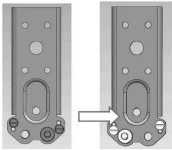 Scandomestic SKF 326 - Ändern der Türaufhängung - 3