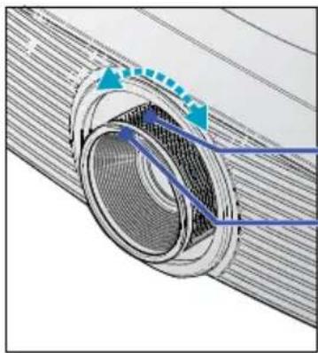 OPTOMA EH503e - Adjusting the Zoom / Focus - 1