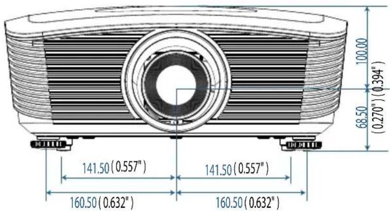 100.00 68.50 (0.270")(0.394") 141.50(0.557") 141.50(0.557") 160.50(0.632") 160.50(0.632")