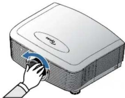 OPTOMA EH503e - Removing the Existing Lens From the Projector - 3