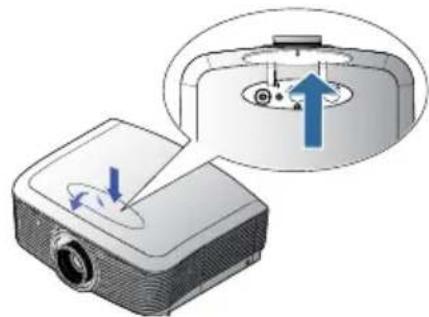 OPTOMA EH503e - Removing the Existing Lens From the Projector - 2