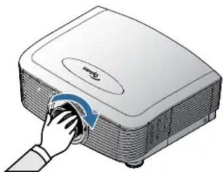 OPTOMA EH503e - Installing the New Lens - 2