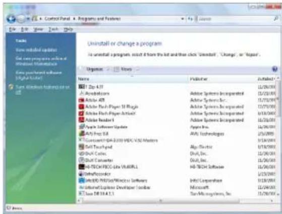 Uninstall or change a program Is uninstall programs, select if from the list and then click "Uninstall", "Change", or "Repair".