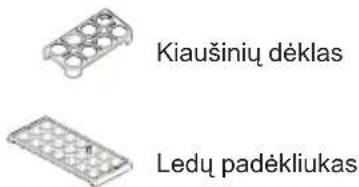 Kiaušinių déklas Ledų padėkliukas