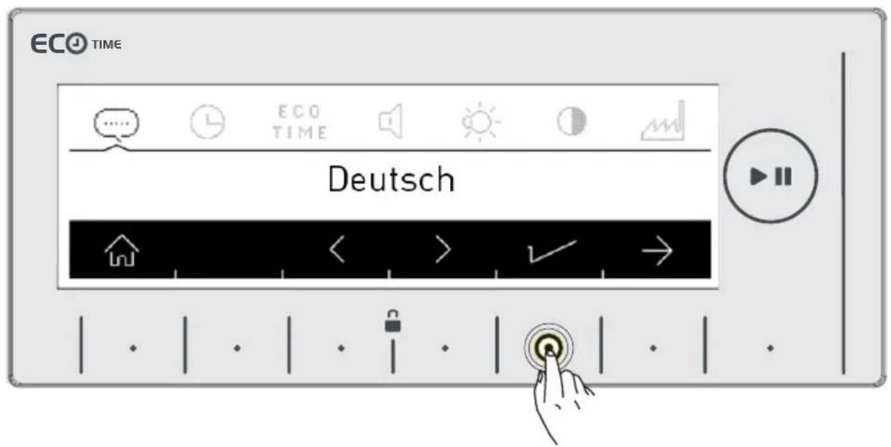 ECO TIME Deutsch < > ✓ →