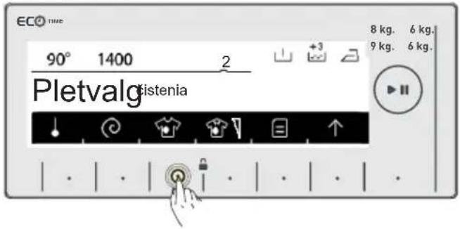 ECO TIME 90° 1400 2 Pletvalg Listenia 8 kg. 6 kg. 9 kg. 6 kg.