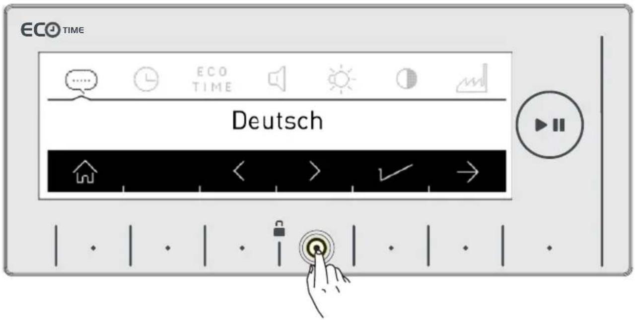 ECO TIME Deutsch < > ✓ →