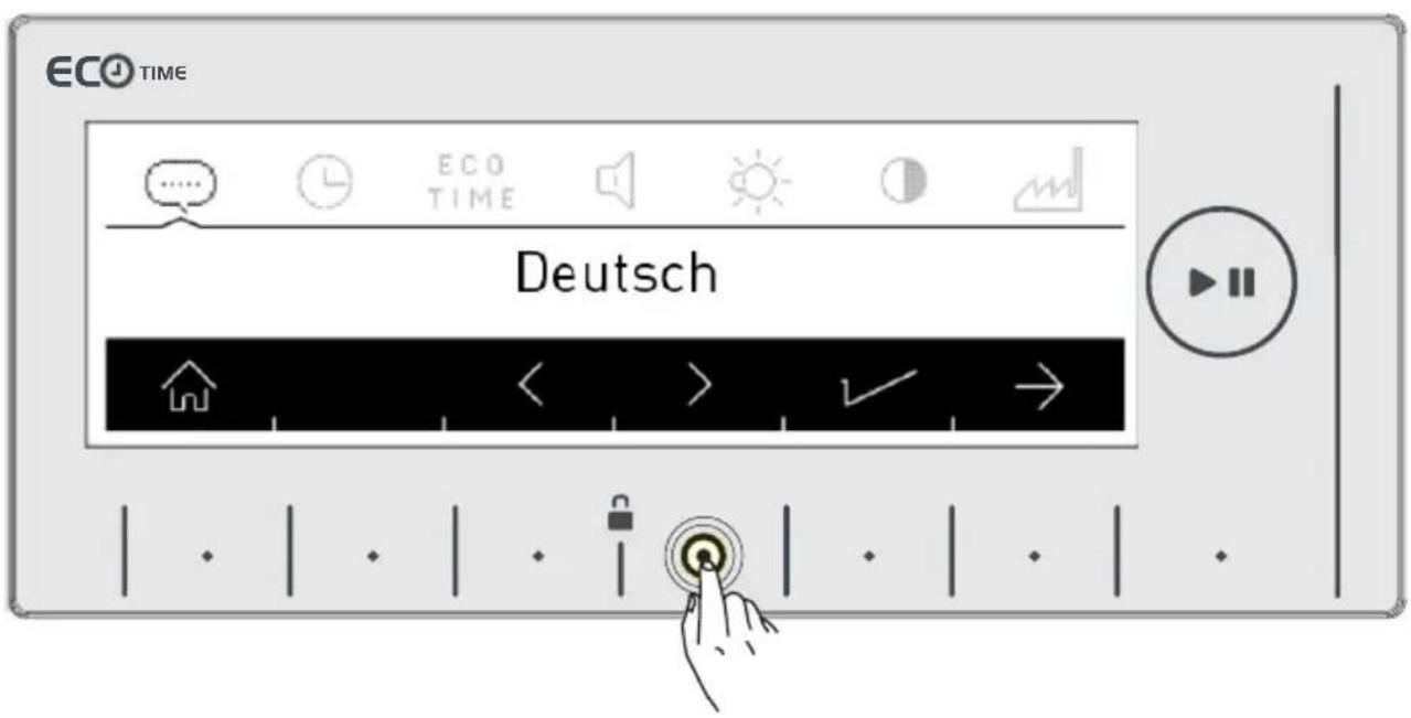 ECO TIME Deutsch < > ✓ →