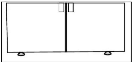 GRUNDIG GWN 21210 X - \*Tilpasning af fødderne - 1