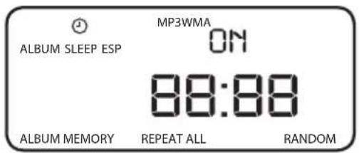 MP3WMA ON ALBUM SLEEP ESP 88:88 ALBUM MEMORY REPEAT ALL RANDOM