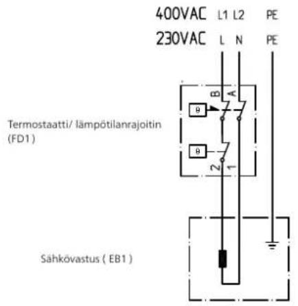 Nibe Eminent 100 R - Sähkökytkentäkaavio - 1