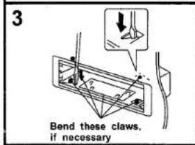 3 Bend these claws, if necessary