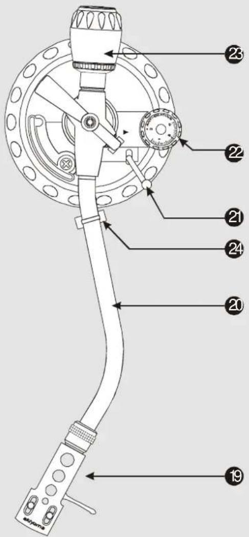 Akiyama DX-303 - TONE ARM ASSEMBLY - 1