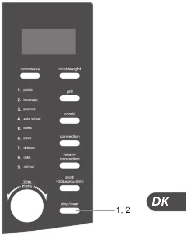 KENWOOD K30CSS10E - indstilling af børnesikringen - 1